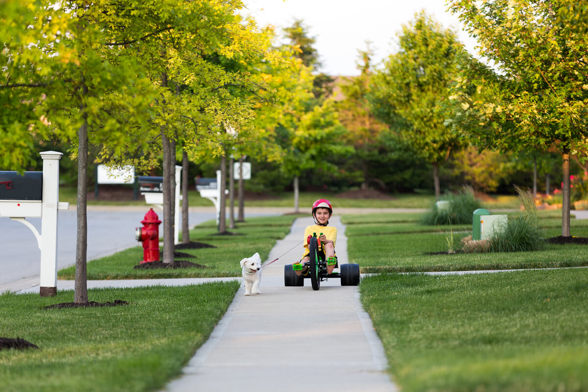 Neighborhoods surrounding schools are usually safe.