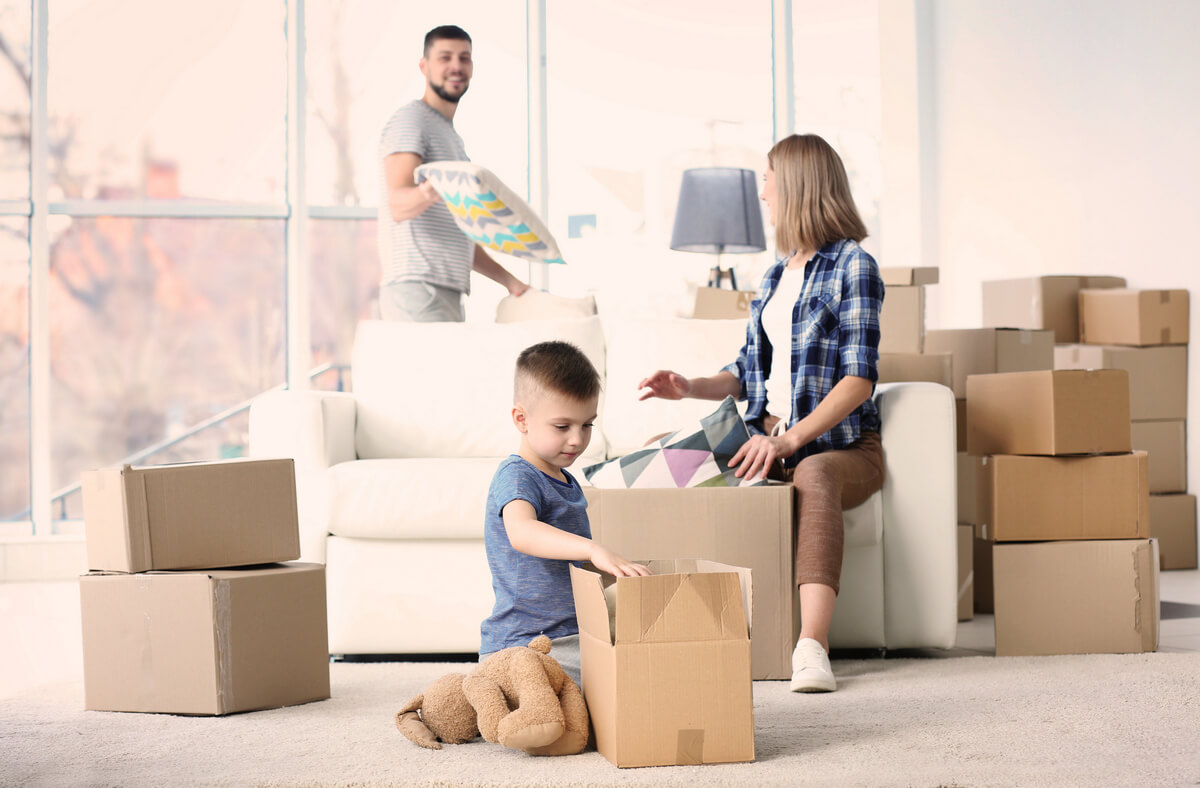 Take your time if you're moving with kids or pets