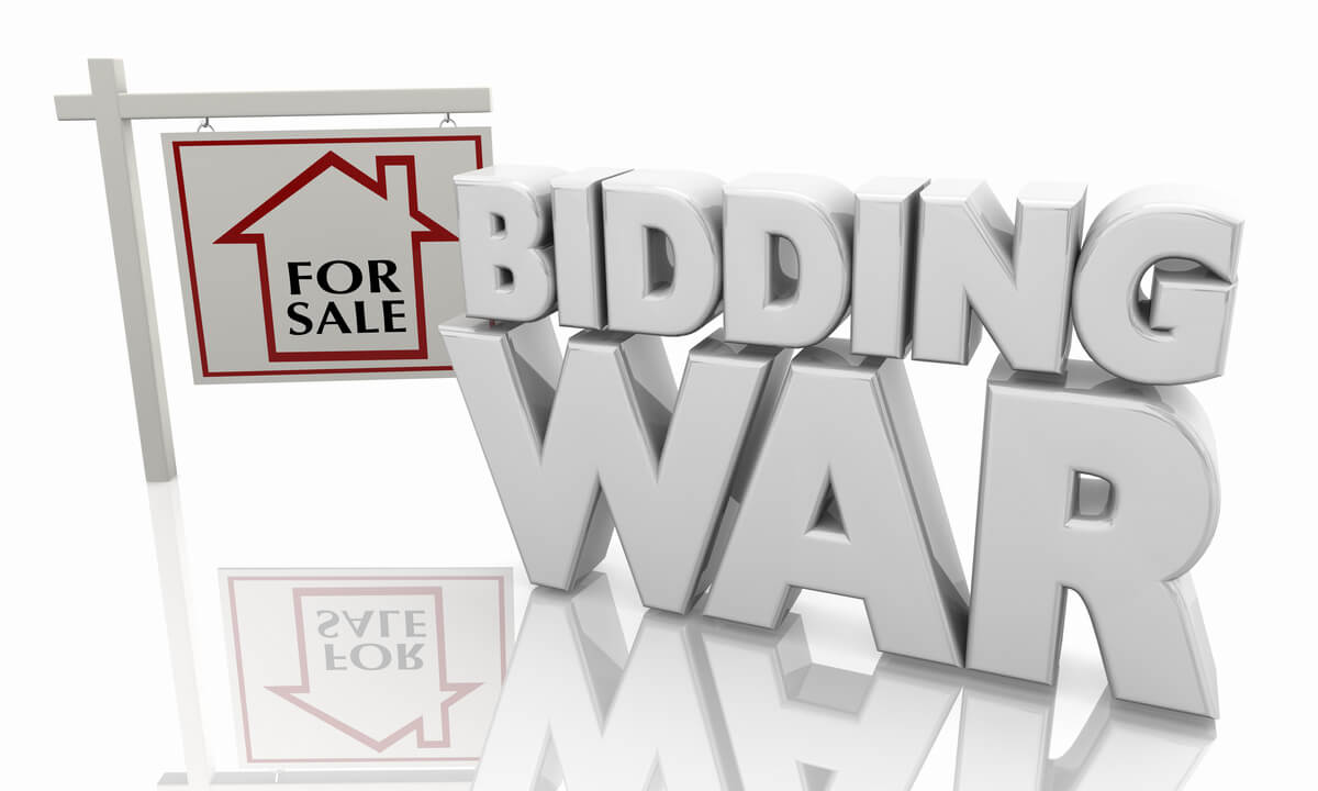 You should pick the highest offer in a bidding war